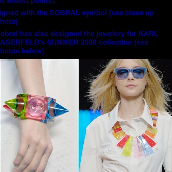 Karl Lagerfeld and Sobral 2008 Lucite Spike Runway SOLD! - Picture 2 of 8